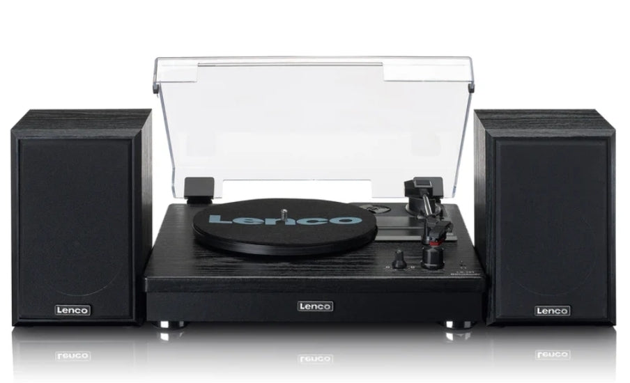 Lenco LS-101BK Wooden Belt-Driven Turntable
