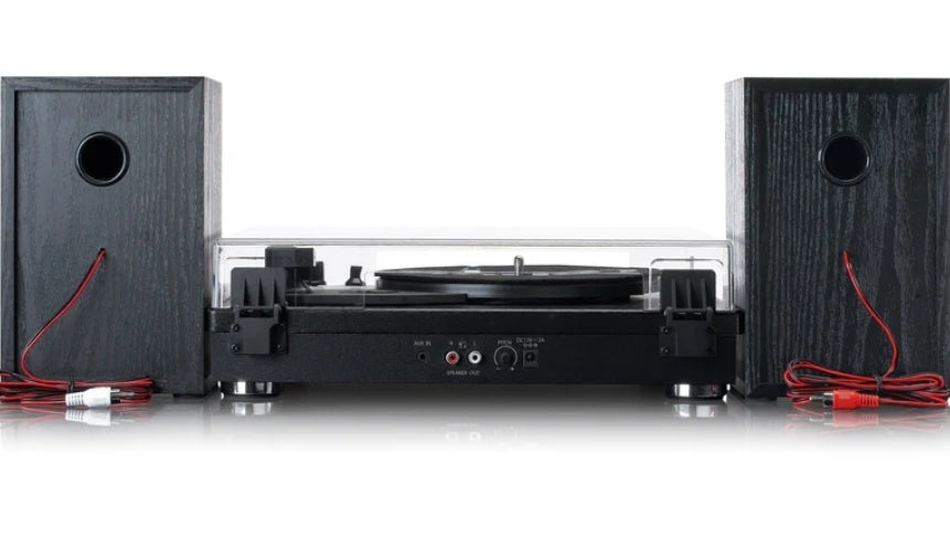 Lenco LS-101BK Wooden Belt-Driven Turntable