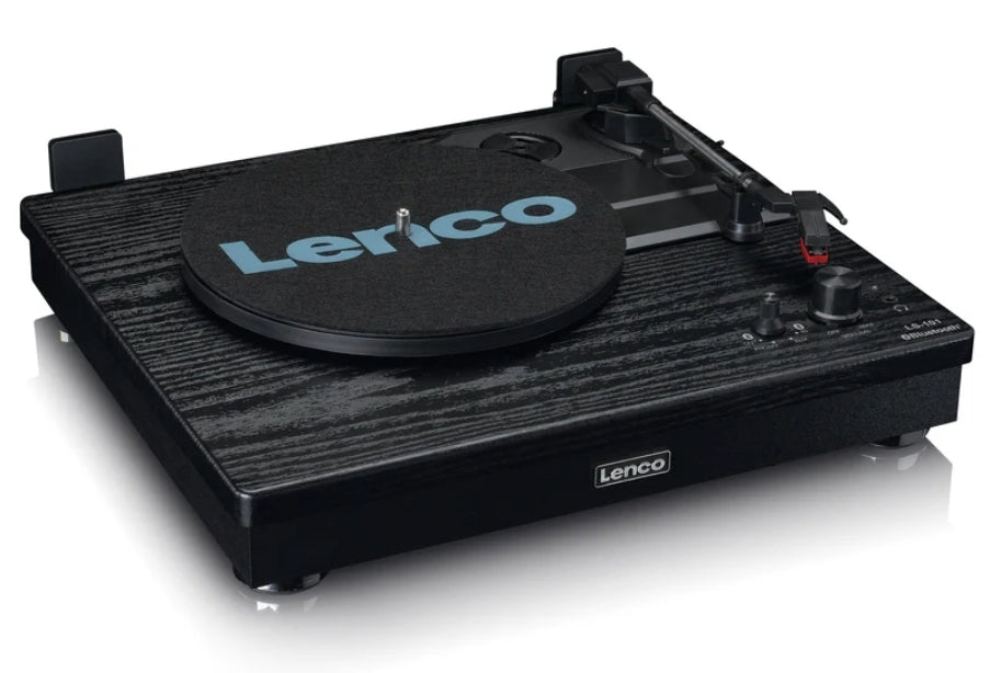 Lenco LS-101BK Wooden Belt-Driven Turntable