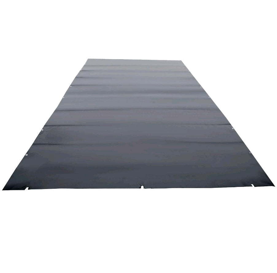 VEVOR 12x25ft Inground Pool Safety Cover - Premium Dark Grey Mesh PVC