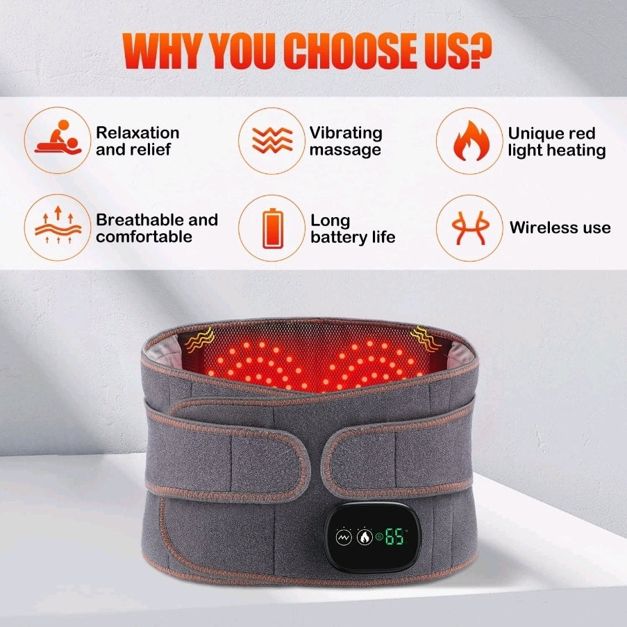 Cordless Electric Heating Pad for Back & Waist